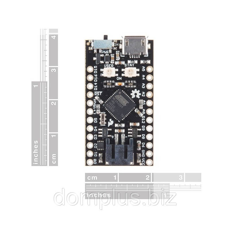 Qduino Mini - плата с микроконтроллером ATmega32u4, фото 1