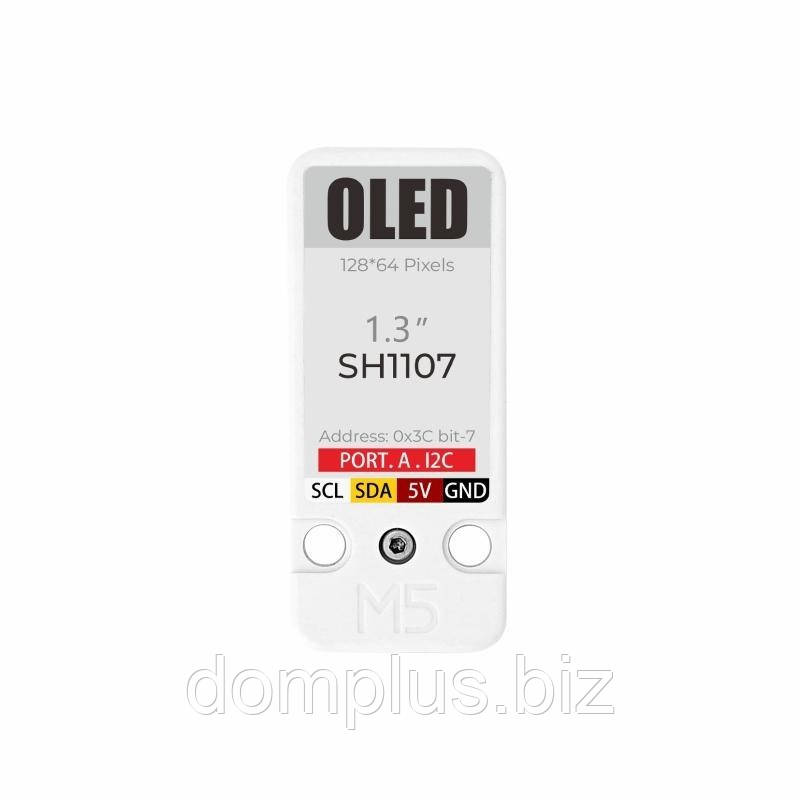 M5Stack OLED Unit — модуль с 1,3-дюймовым OLED-дисплеем 128x64, фото 1