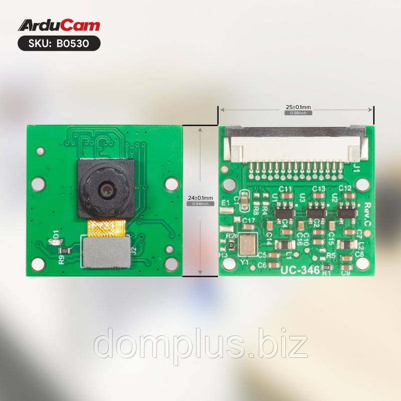 Модуль камери 5MP OV5640 для Renesas RZ/V2L - ArduCam B0530, фото 1