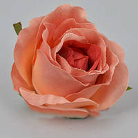 Головка троянди 8-9 см кораловий колір Квіти штучні