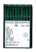 Иглы 134/DPX5/135X5 RS (SPI) Groz-Beckert 150 R