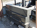 Пам'ятник гранітний чорний Стелла-С3 95х45х8, фото 5