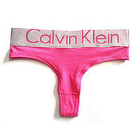 Calvin Klein steel silver Cotton woman білизна M L XL Pink рожеві стрінги