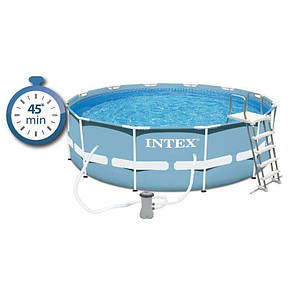 Intex 28702 - каркасний басейн Prism Frame 305x76 см + фільтр-насос, фото 4
