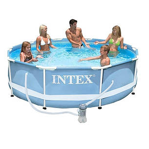 Intex 28702 - каркасний басейн Prism Frame 305x76 см + фільтр-насос, фото 1