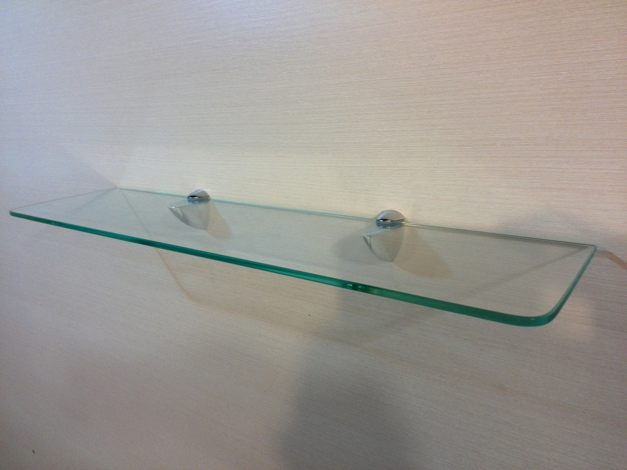 Полиця скляна пряма прозора 6 мм 30 х 12 см, фото 1