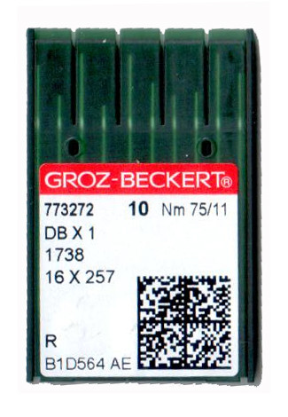 Голки для промислових швейних машин Groz-Beckert DBx1/1738/16x257/71x1 75 R