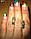 Срібні сережки - гвоздики з кольоровими турмалінами і хромдиопсидом "Разноцвет", фото 2