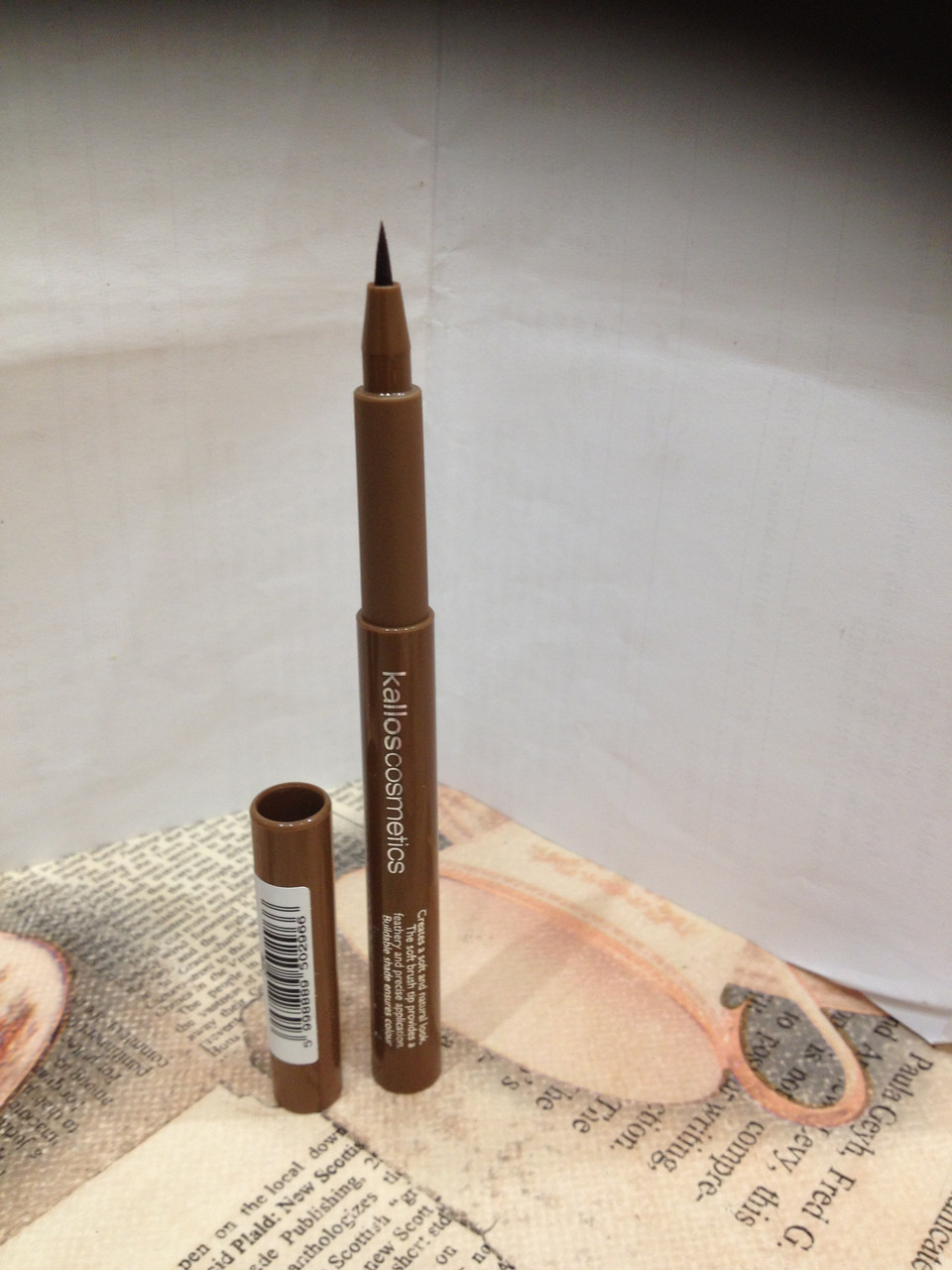Тонкий маркер для брів коричневий Eyebrow Marker Pen Каллос Угорщина