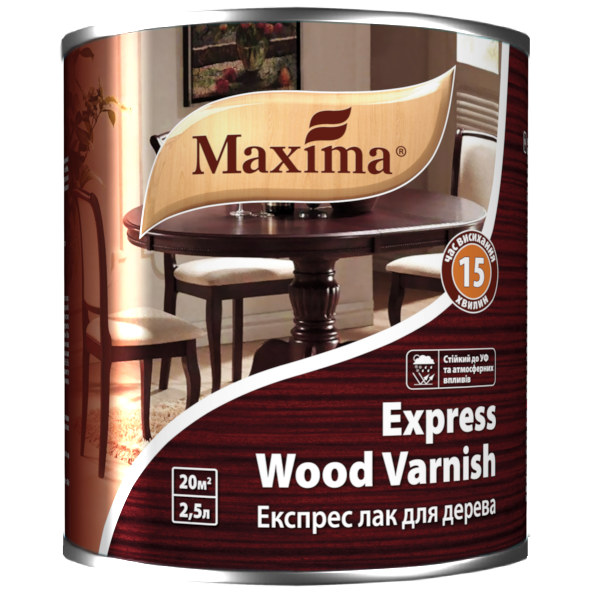 Експрес-лак для дерева TM "Maxima" (глянсовий) 2,5 л