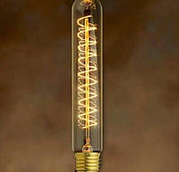 Лампа Эдисона, ретро лампа цилиндрическая, винтажная лампа накаливания, цоколь E27, модель T9