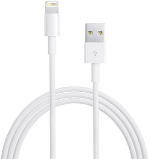 USB-кабель Apple B-Ware (поврежденная/отсутствующая упаковка) USB 2.0 штекер USB-A, штекер Lightning штекер 1,00 м белый MQUE2ZM/A