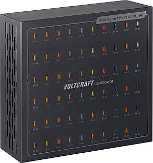 VOLTCRAFT UC-800W01 USB-зарядное устройство 800 Вт USB-C Power Delivery черный для дома USB Power Delivery (USB-PD)