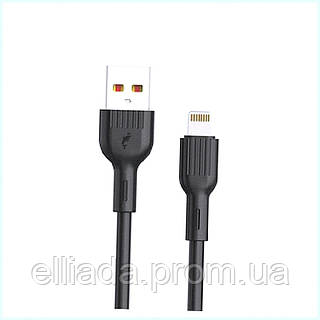 Кабель Sky Dolphin S03L Black USB - Lightning 100см, 8702P1P28