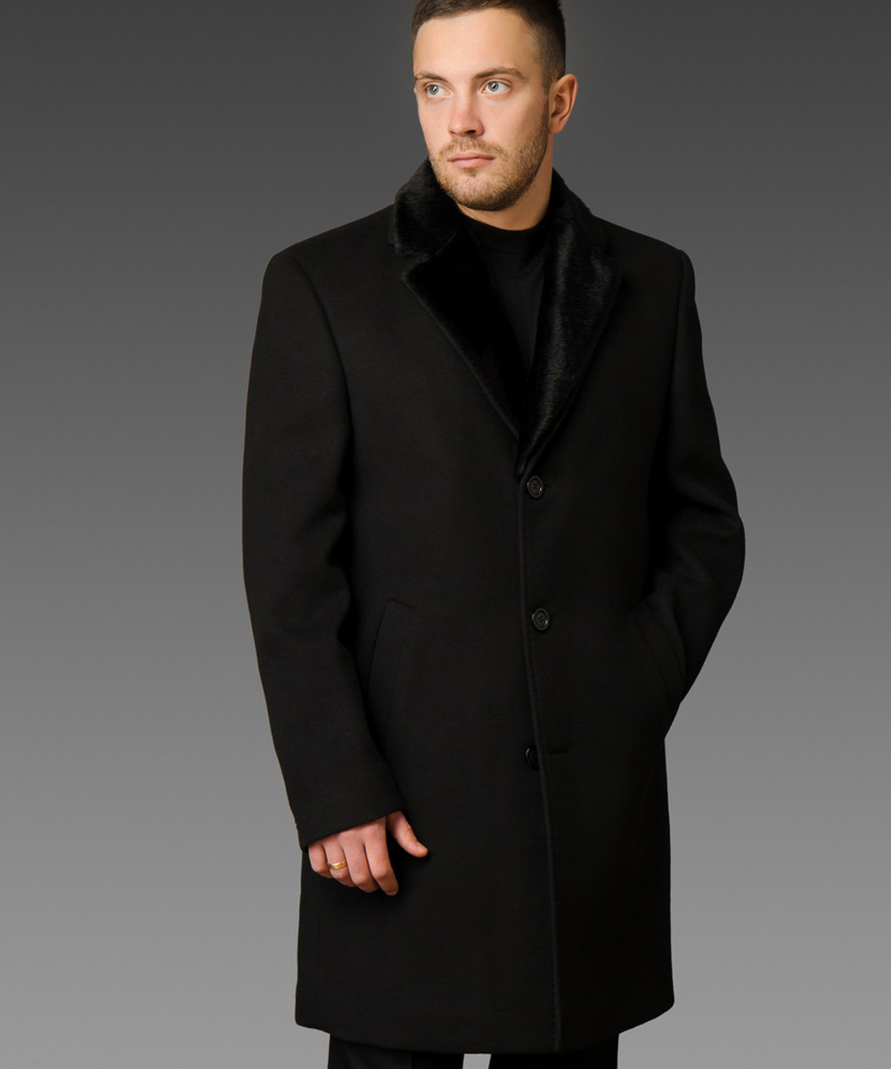 Пальто чоловіче зимове West-Fashion модель UM 07B чорне