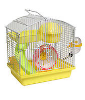 Клітка маленька №158 для хом'ячків з американською гіркою 23-17-24,5 см