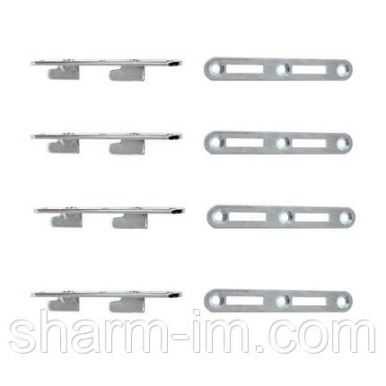 Зачеп ліжковий Кутовий на 2 гачки (Комплект із 4 шт.) Данія, фото 3