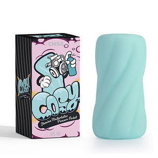 Бирюзовый мастурбатор для мужчин Stamina Masturbator Pleasure Pocket Секс-шоп для мужчин и женщин