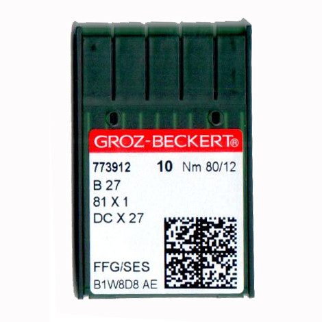 Голки для промислових оверлоків B27/81x1/DCx27/DCx1 80 FFG/SES Groz-Beckert