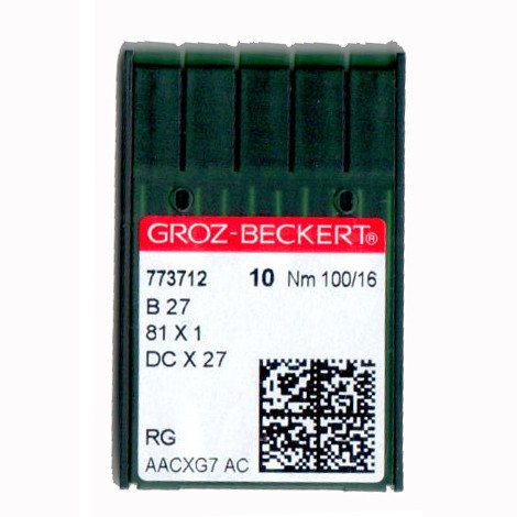 Иглы для промышленных оверлоков B27/81x1/DCx27/DCx1 100 RG Groz-Beckert - фото 1 - id-p507976279