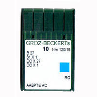 Иглы для промышленных оверлоков B27/81x1/DCx27/DCx1 120 RG Groz-Beckert