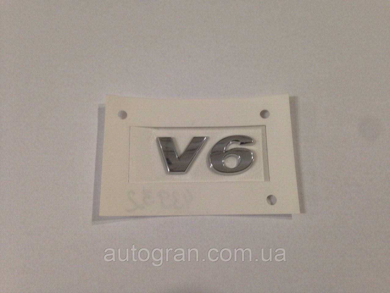 Емблема напис багажника V6 1.5x4см