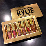 Набір рідких матових помад Kylie Birthday Edition, 6 кольорів, фото 5