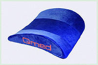 Синій валик для спини з ефектом пам'яті Qmed 40х33, 67459TB70