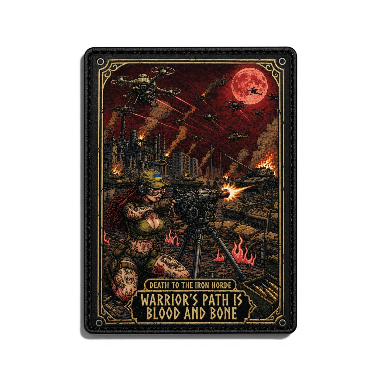 Патч / шеврон Death to the iron horde