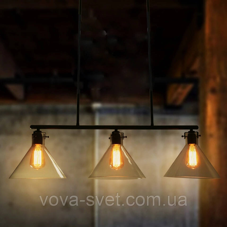 Світильник стельовий підвіс Loft [ Glass watering can ] (2 - 3 Lamp )