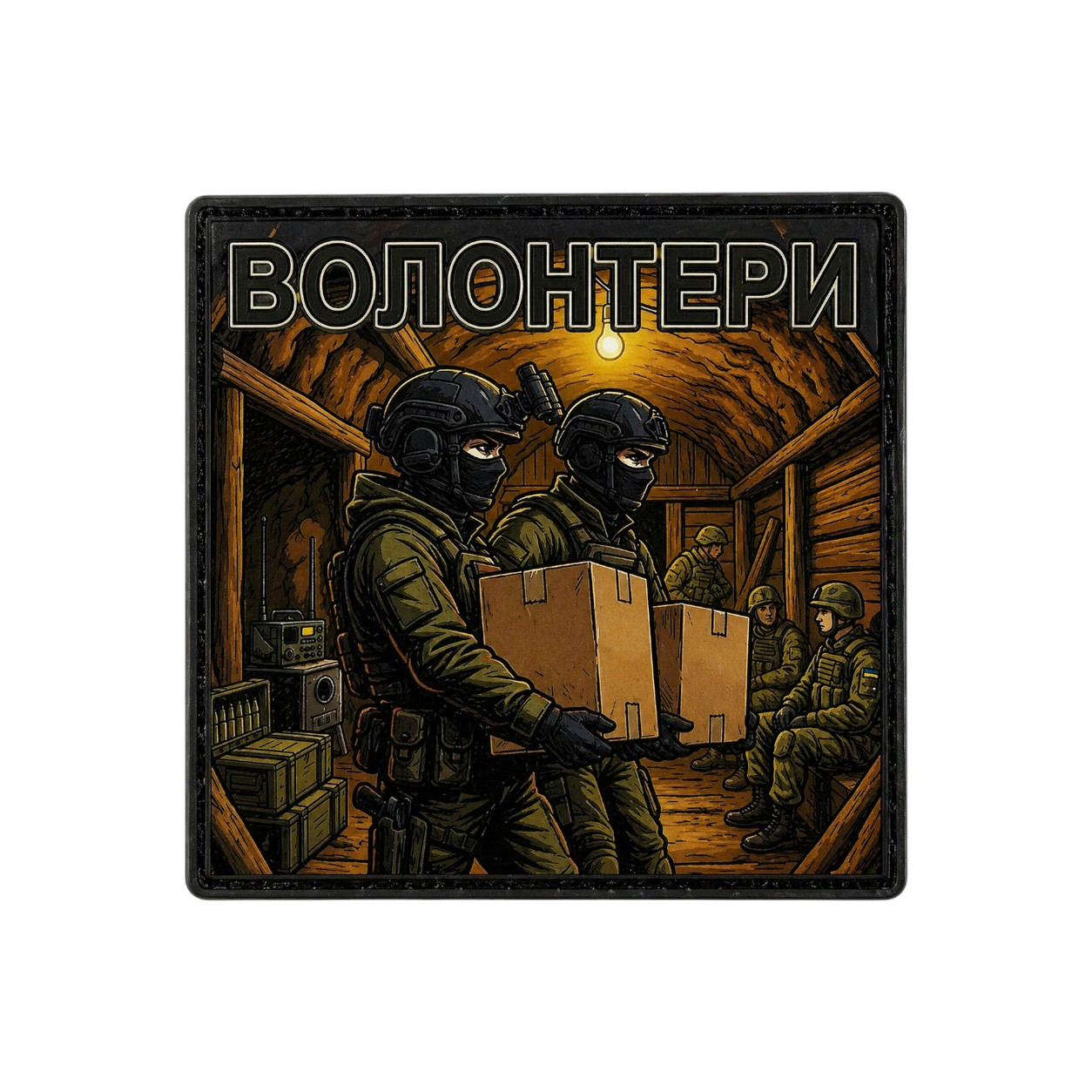 Патч / шеврон Волонтеры: Вместе к победе