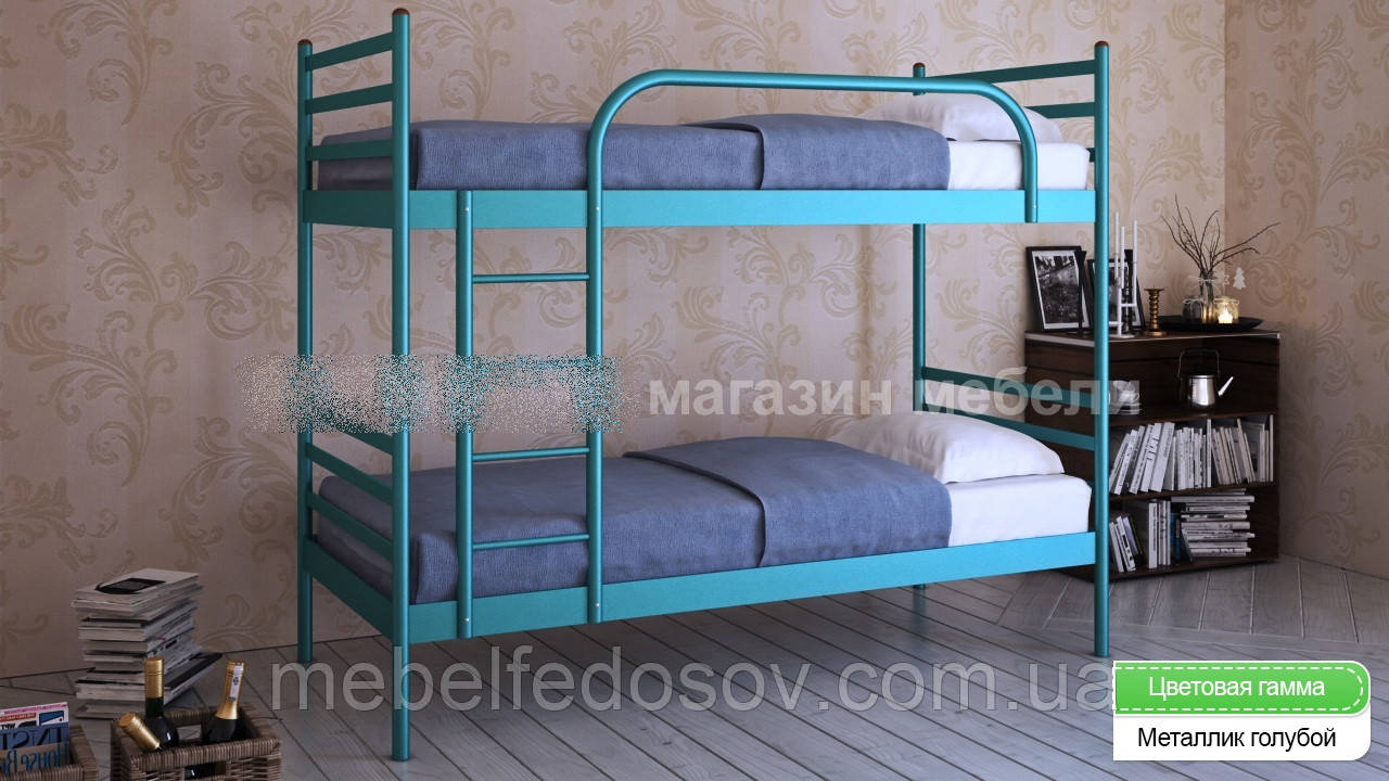 Кровать металлическая Флай Дуо / Fly Duo двуспальная 80 (Метакам) 860х2080х1730 мм - фото 2 - id-p93252873