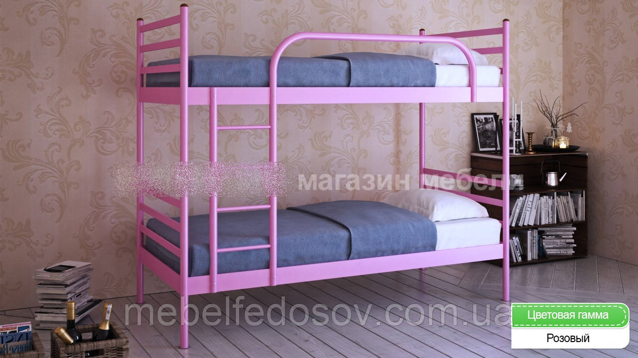 Кровать металлическая Флай Дуо / Fly Duo двуспальная 80 (Метакам) 860х2080х1730 мм - фото 1 - id-p93252873