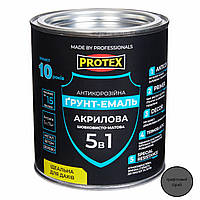Грунт-эмаль 5в1 акриловая ОР антикоррозионная PROTEX RAL 7024 графитовый серый 0.7кг 580 мл