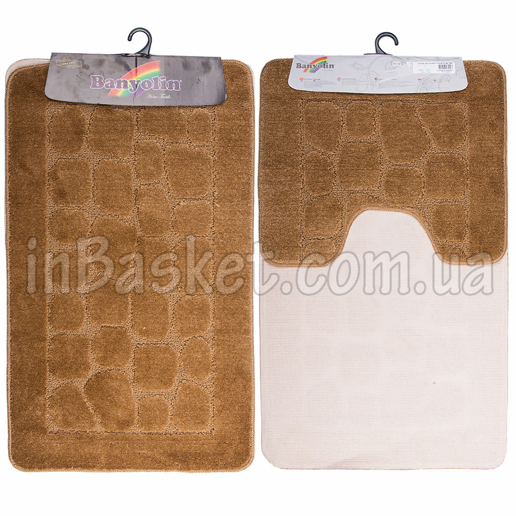 Комплект килимків для ванної "Brown stone"