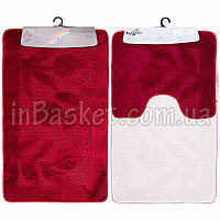 Комплект килимків у ванну з коротким ворсом "Scarlet"