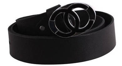 Мужской  кожаный ремень Topgal 4 см, черный