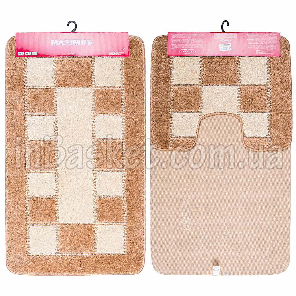 Комплект килимків для ванної "Brown Domino"