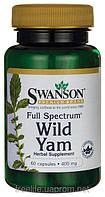 Дикий Ямс полного спектра, 400 мг, 60 капсул, Wild Yam, Swanson Premium