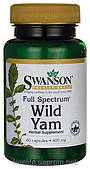 Дикий Ямс повного спектра, 400 мг, 60 капсул, Wild Yam, Swanson Premium