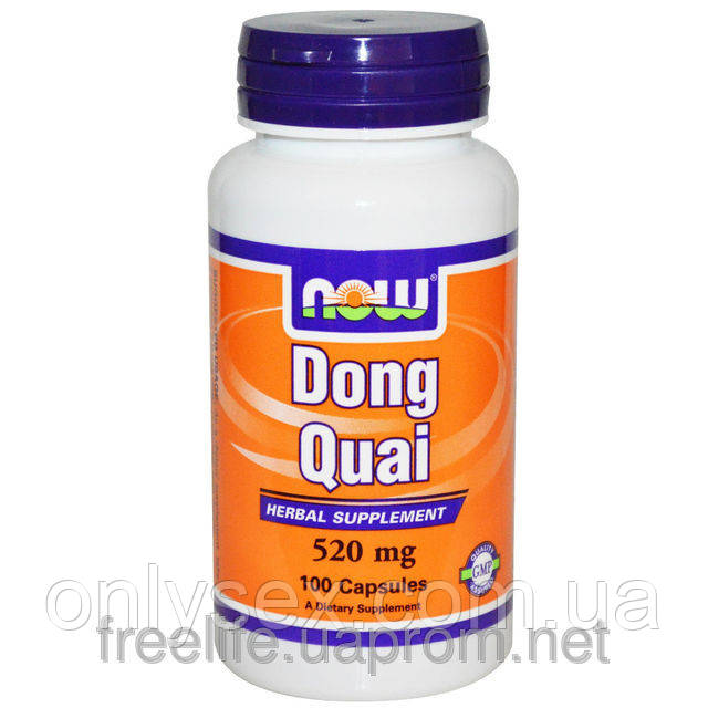 Деякий лікарський (Донг Ква), Dong Quai, Now Foods, 520 мг, 100 капсул