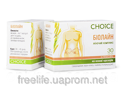 Фітопрепарат Біолайн для жінок, Choice, 30 капсул, 400 мг 
