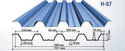 Профнастил Н-57 Ре