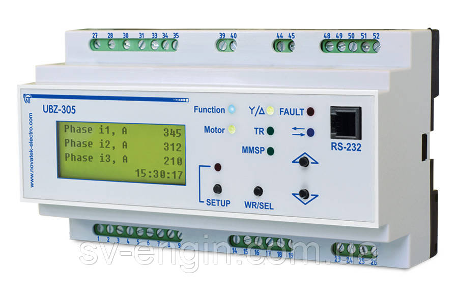 УБЗ-305 — універсальний блок захисту асинхронних електродвигунів