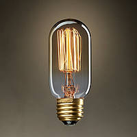 Лампа Эдисона, ретро лампа, винтажная лампа капсула, вертикальная нить, модель T45