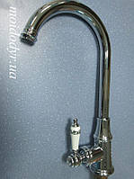 Змішувач 2913С для кухні з керамічної ручкою (хром)