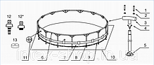 Каркасний басейн Intex Metal Frame 28252/54952 (549x122 см.), фото 3