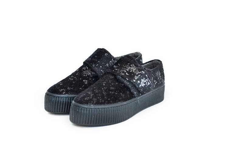 Женские слипоны Kylie crazy negro black/silver 38, фото 2