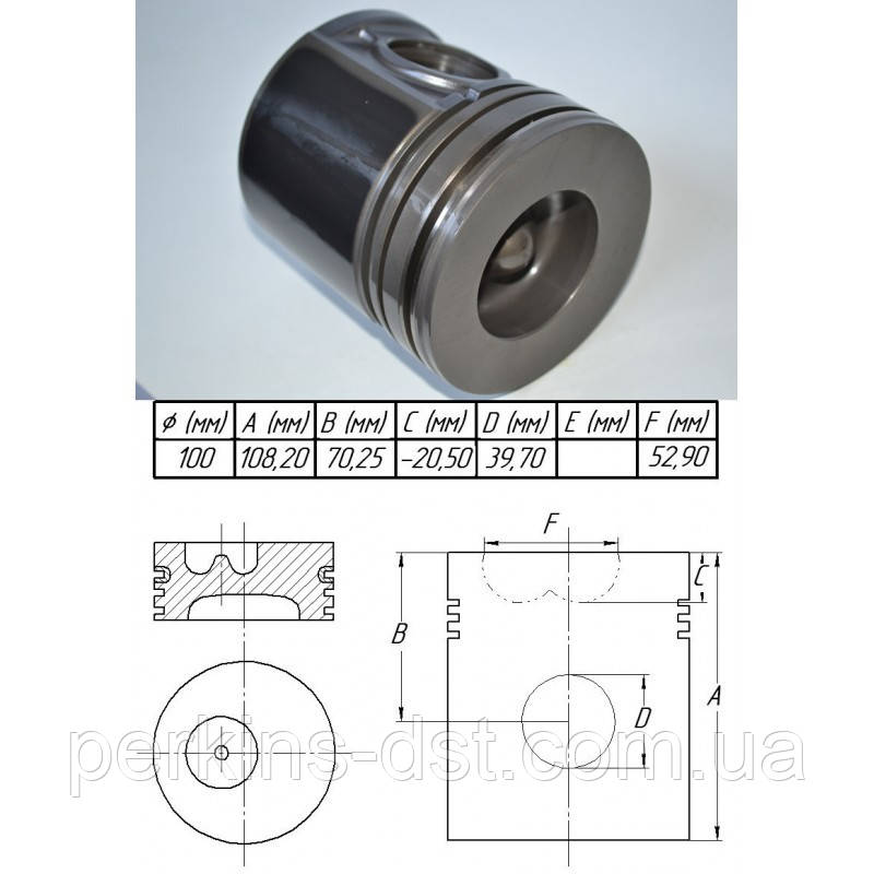 Поршень у зборі 152-1390 на Caterpillar 3054T, фото 1
