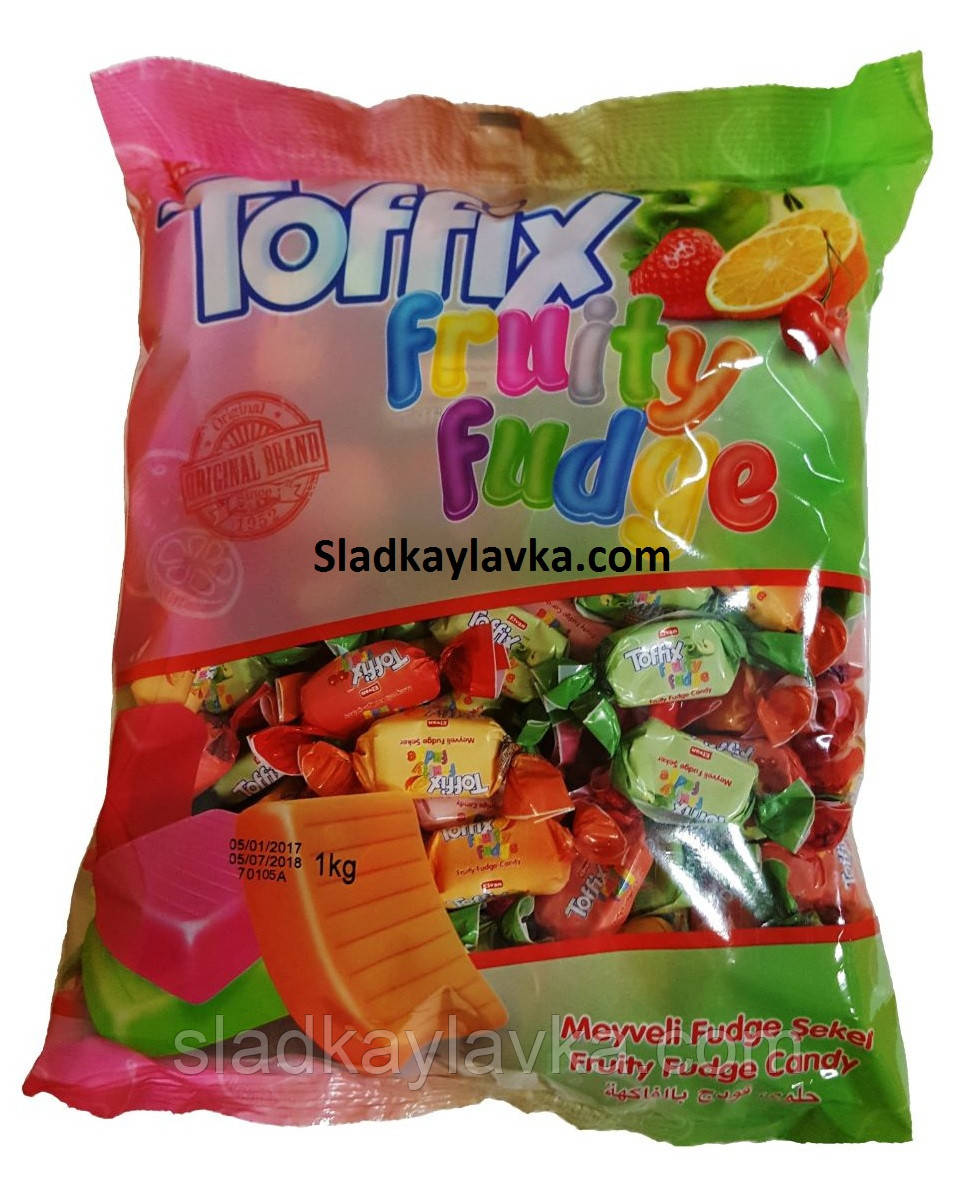 Жувальна цукерка Toffix Fruity Fudge 1000 г (Elvan)